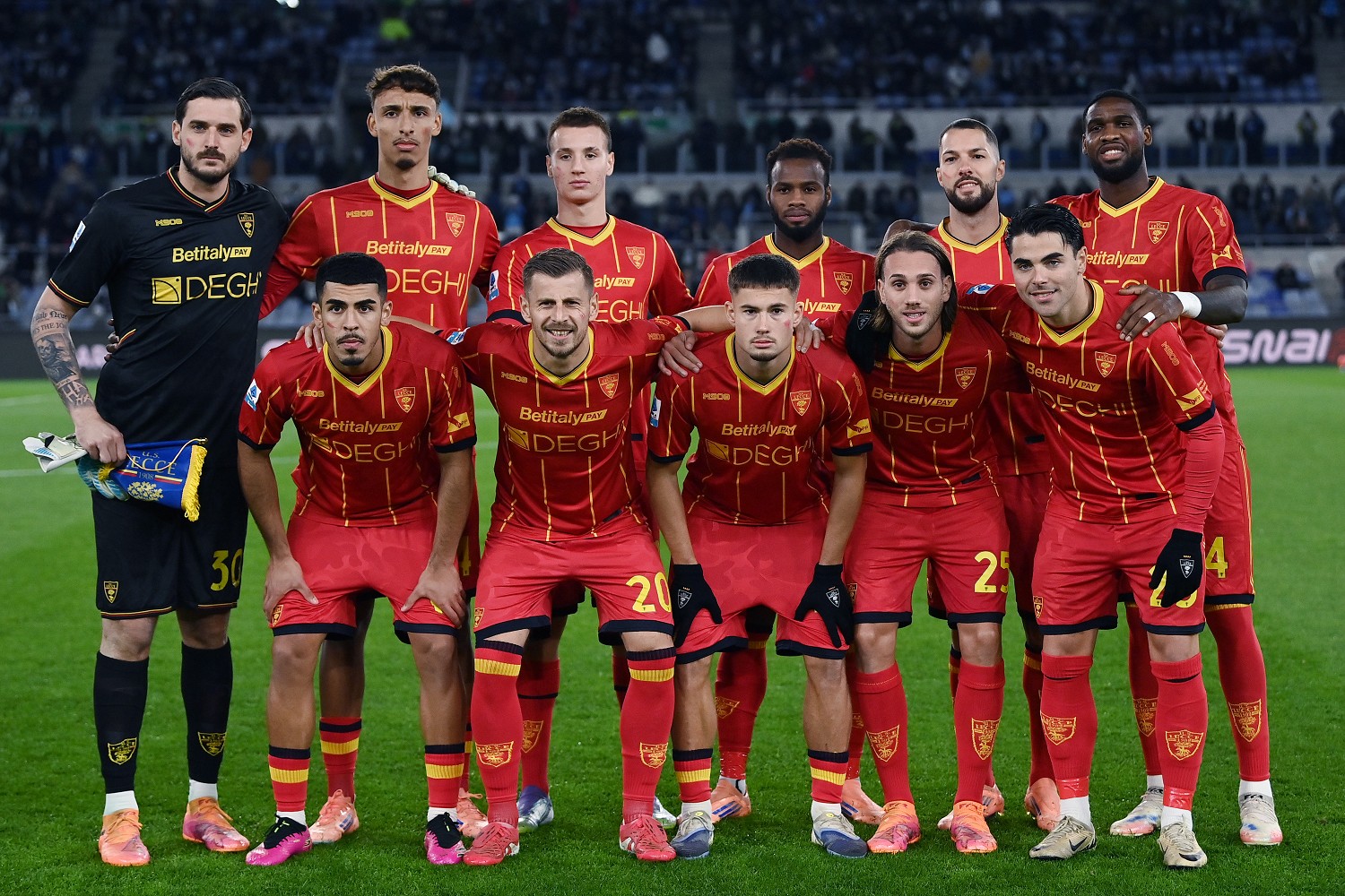 As Roma 23/11/2025 - campionato di calcio serie A / Lazio-Lecce / foto Antonello Sammarco/Image Sport nella foto: formazione Lecce