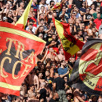 LECCE CAMPIONATO 2019-2020 BANDIERONI CURVA NORD MICHEL CAPUTO/SILPRESS