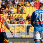 LECCE CAMPIONATO 2019-2020 FARIAS CHIEDE SCUSA MICHEL CAPUTO/SILPRESS