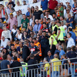 LECCE CAMPIONATO 2019-2020 STAFF NAPOLI ALLONTANATO DALLA TRIBUNA MICHEL CAPUTO/SILPRESS