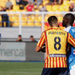 LECCE CAMPIONATO 2019-2020 MANCOSU DOPO IL GOL MICHEL CAPUTO/SILPRESS