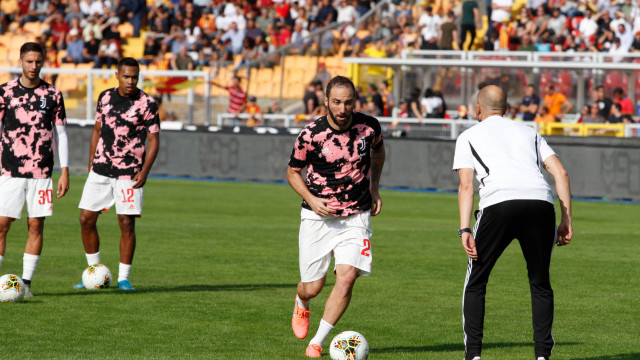 LECCE CAMPIONATO 2019-2020 RISCALDAMENTO DYBALA MICHEL CAPUTO/SILPRESS
