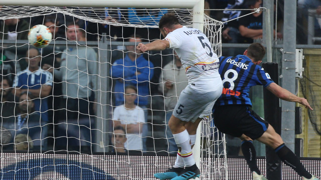 ATALANTA-LECCE 06-10-2019. GOL DI FABIO LUCIONI. ALBERTO MARIANI/SILPRESS