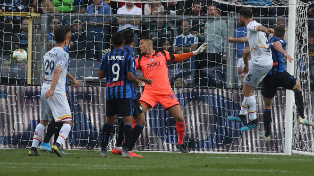 ATALANTA-LECCE 06-10-2019. GOL DI FABIO LUCIONI. ALBERTO MARIANI/SILPRESS