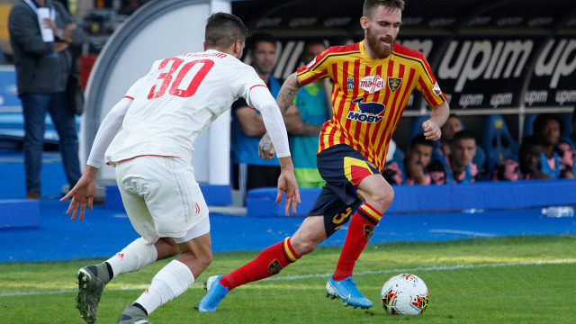 LECCE CAMPIONATO 2019-2020 ZAN MAJER DRIBBLING MICHEL CAPUTO/SILPRESS