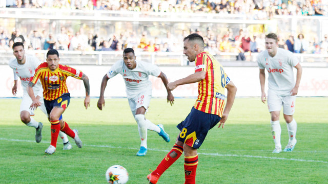LECCE CAMPIONATO 2019-2020 RIGORE MANCOSU MICHEL CAPUTO/SILPRESS