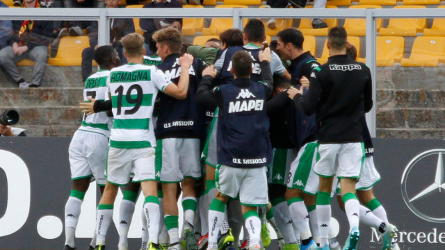 LECCE CAMPIONATO 2019-2020 ESULTANZA SASSUOLO MICHEL CAPUTO/SILPRESS