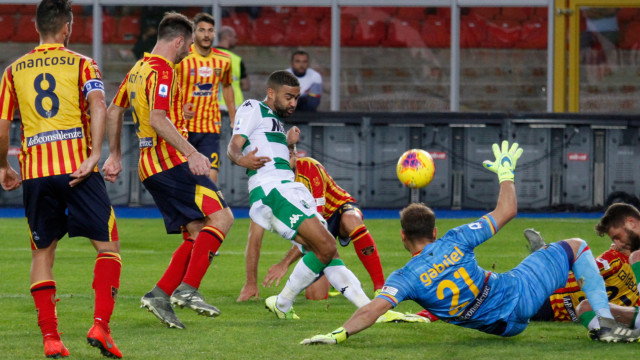 LECCE CAMPIONATO 2019-2020 AZIONE SASSUOLO MICHEL CAPUTO/SILPRESS