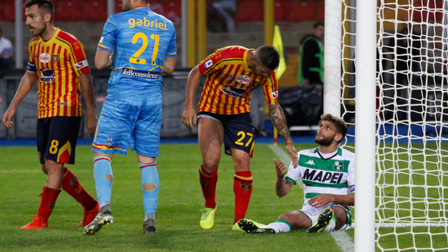 LECCE CAMPIONATO 2019-2020 CALDERONI E BERARDI MICHEL CAPUTO/SILPRESS