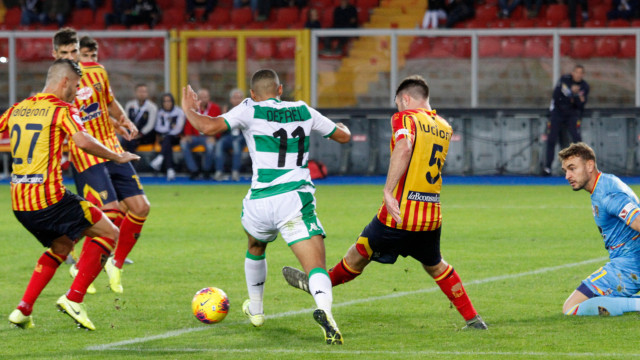 LECCE CAMPIONATO 2019-2020 GOL SASSUOLO MICHEL CAPUTO/SILPRESS