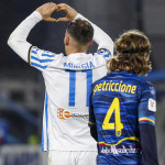 FERRARA - ITALY, 04-11-19 — FOTO DI SILPRESS / CASTALDI — 4° di COPPA ITALIA 2019-2020 — STADIO PAOLO MAZZA — SPAL VS LECCE — NELLA FOTO: ESULTANZA DOPO IL GOAL DI ALESSANDRO MURGIA (SPAL)
