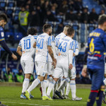FERRARA - ITALY, 04-11-19 — FOTO DI SILPRESS / CASTALDI — 4° di COPPA ITALIA 2019-2020 — STADIO PAOLO MAZZA — SPAL VS LECCE — NELLA FOTO: ESULTANZA DOPO IL GOAL DI THIAGO CIONEK (SPAL)