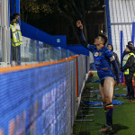 FERRARA - ITALY, 04-11-19 — FOTO DI SILPRESS / CASTALDI — 4° di COPPA ITALIA 2019-2020 — STADIO PAOLO MAZZA — SPAL VS LECCE — NELLA FOTO: GIOCATORI DEL LECCE SALUTANO I LORO TIFOSI A FINE PARTITA