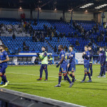 FERRARA - ITALY, 04-11-19 — FOTO DI SILPRESS / CASTALDI — 4° di COPPA ITALIA 2019-2020 — STADIO PAOLO MAZZA — SPAL VS LECCE — NELLA FOTO: GIOCATORI DEL LECCE SALUTANO I LORO TIFOSI A FINE PARTITA