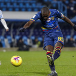 FERRARA - ITALY, 04-11-19 — FOTO DI SILPRESS / CASTALDI — 4° di COPPA ITALIA 2019-2020 — STADIO PAOLO MAZZA — SPAL VS LECCE — NELLA FOTO: TIRO GOAL DI GILIBER IMBULA (LECCE)