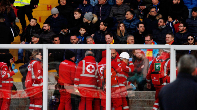 LECCE CAMPIONATO 2019-2020 DISORDINI CURVA EST MICHEL CAPUTO/SILPRESS