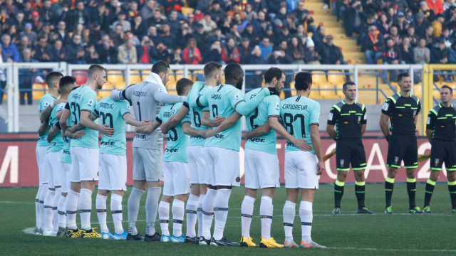 LECCE CAMPIONATO 2019-2020 MINUTO DI SILENZIO MICHEL CAPUTO/SILPRESS