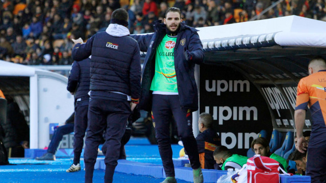 LECCE CAMPIONATO 2019-2020 TACHTSIDIS IN PANCHINA MICHEL CAPUTO/SILPRESS