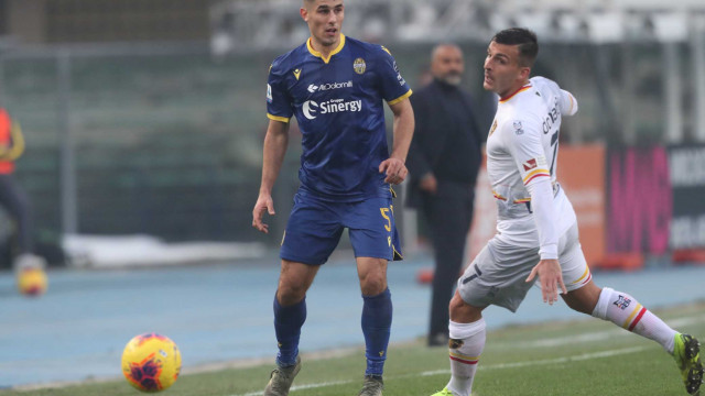 HELLAS VERONA - LECCE 26-01-2020 DAVIDE FARAONI E GIULIO DONATI. SILPRESS