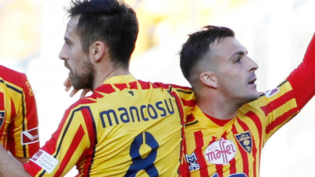 LECCE-SPAL 15-02-2020. CAMPIONATO 2019-2020 ESULTANZA DI MANCOSU. MICHEL CAPUTO/SILPRESS