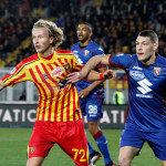 LECCE CAMPIONATO 2019-2020 BURAK E BELOTTI MICHEL CAPUTO/SILPRESS
