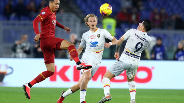 ROMA - LECCE 23-02-2020. SMALLING BARAK E LAPADULA. CIAMBELLI/SILPRESS