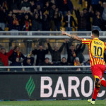 LECCE CAMPIONATO 2019-2020 ESULTANZA FALCO MICHEL CAPUTO/SILPRESS
