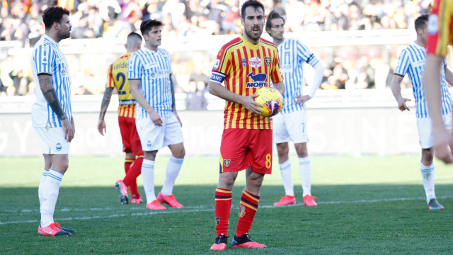 LECCE SPAL CAMPIONATO 2019-2020 15/02/2020 RIGORE MANCOSU MICHEL CAPUTO/SILPRESS
