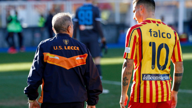LECCE SPAL CAMPIONATO 2019-2020 15/02/2020 FALCO E MEDICO MICHEL CAPUTO/SILPRESS