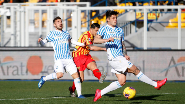 LECCE SPAL CAMPIONATO 2019-2020 15/02/2020 TIRO LAPADULA MICHEL CAPUTO/SILPRESS