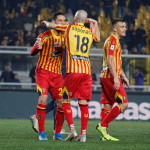 LECCE CAMPIONATO 2019-2020 ABBRACCIO SAPONARA RISPOLI MICHEL CAPUTO/SILPRESS