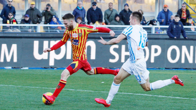LECCE-SPAL 15-02-2020. CAMPIONATO 2019-2020 GOL MAJER MICHEL CAPUTO/SILPRESS