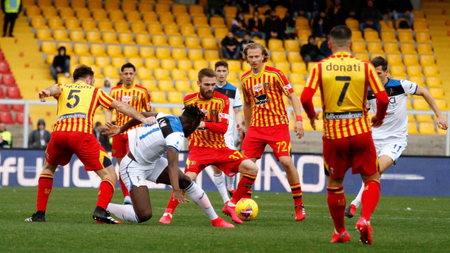 LECCE ATALANTA CAMPIONATO 2019-2020 01/03/2020 ZAPATA ACCERCHIATO MICHEL CAPUTO/SILPRESS