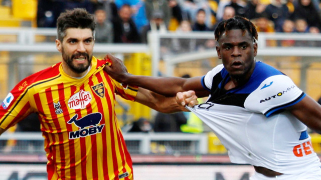 LECCE ATALANTA CAMPIONATO 2019-2020 01/03/2020 ZAPATA E ROSSETTINI MICHEL CAPUTO/SILPRESS