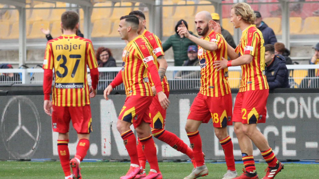 LECCE ATALANTA CAMPIONATO 2019-2020 01/03/2020 ESULTANZA SAPONARA MICHEL CAPUTO/SILPRESS