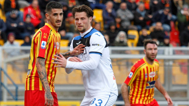 LECCE ATALANTA CAMPIONATO 2019-2020 01/03/2020 HATEBOER E DEIOLA MICHEL CAPUTO/SILPRESS