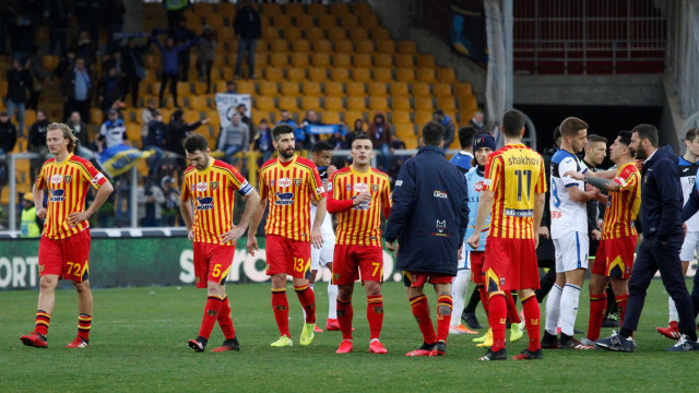 LECCE ATALANTA CAMPIONATO 2019-2020 01/03/2020 GIOCATORI SOTTO LA CURVA MICHEL CAPUTO/SILPRESS