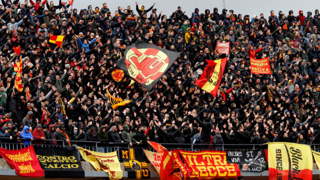 LECCE ATALANTA CAMPIONATO 2019-2020 01/03/2020 CURVA NORD MICHEL CAPUTO/SILPRESS