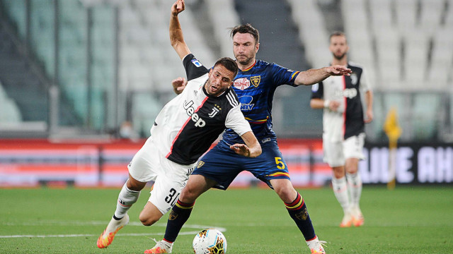 26-06-2020 Juventus vs Lecce Campionato Serie A 2019/2020
©Manuela Viganti/Silpress
Nella foto: fabio lucioni e rodrigo bentancurt
