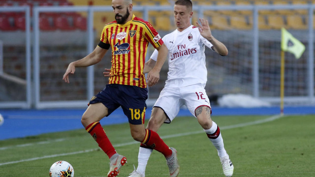 22/06/2020.CAMPIONATO SERIE A. LECCE-MILAN. Saponara e Conti. SILPRESS