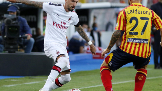 22/06/2020.CAMPIONATO SERIE A. LECCE-MILAN. Samuel Castillejo e Marco Calderoni. SILPRESS