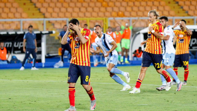 LECCE LAZIO CAMPIONATO 2019-2020 07/07/2020 ERRORE MANCOSU MICHEL CAPUTO/SILPRESS