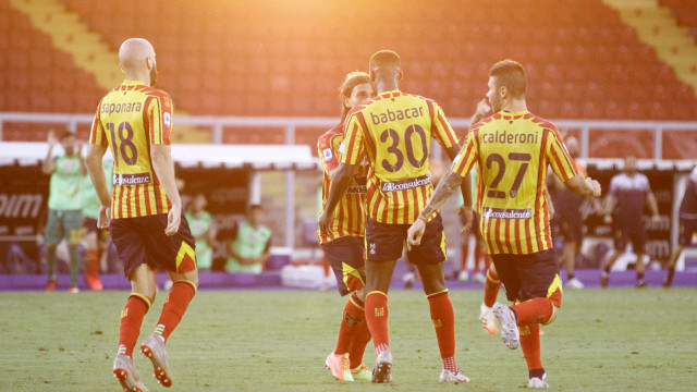 LECCE LAZIO CAMPIONATO 2019-2020 07/07/2020 ESULTANZA BABACAR MICHEL CAPUTO/SILPRESS