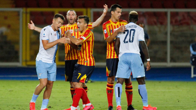 LECCE LAZIO CAMPIONATO 2019-2020 07/07/2020 MORSO DONATI MICHEL CAPUTO/SILPRESS