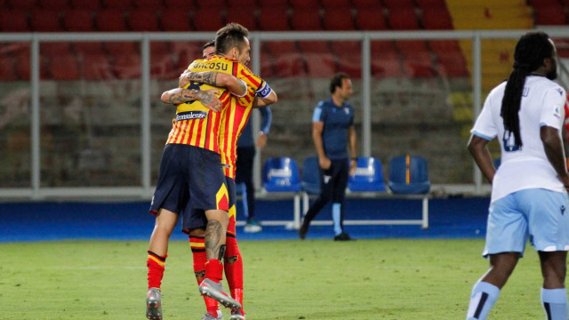 LECCE LAZIO CAMPIONATO 2019-2020 07/07/2020 ABBRACCIO MANCOSU DEIOLA MICHEL CAPUTO/SILPRESS