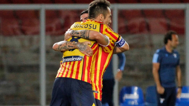 LECCE LAZIO CAMPIONATO 2019-2020 07/07/2020 ABBRACCIO MANCOSU DEIOLA MICHEL CAPUTO/SILPRESS