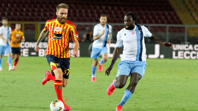 LECCE LAZIO CAMPIONATO 2019-2020 07/07/2020 AZIONE MAJER MICHEL CAPUTO/SILPRESS