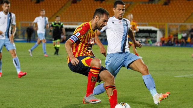 LECCE LAZIO CAMPIONATO 2019-2020 07/07/2020 MANCOSU AZIONE MICHEL CAPUTO/SILPRESS