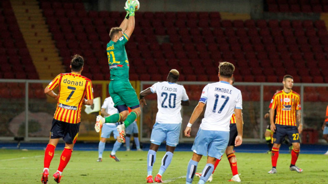 LECCE LAZIO CAMPIONATO 2019-2020 07/07/2020 USCITA GABRIEL MICHEL CAPUTO/SILPRESS