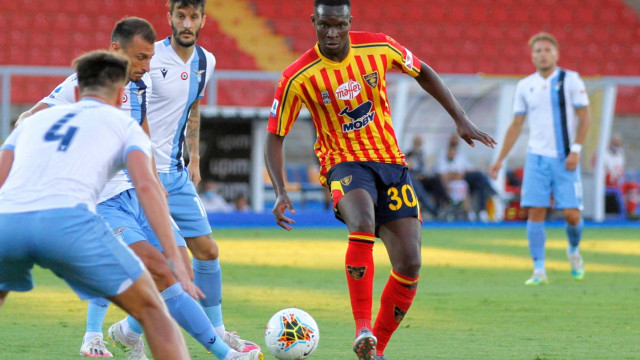 LECCE LAZIO CAMPIONATO 2019-2020 07/07/2020 PASSAGGIO BABACAR MICHEL CAPUTO/SILPRESS